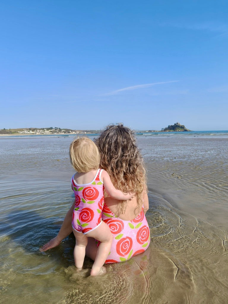 Mini Mor Swimsuit 2-7yrs - Roses
