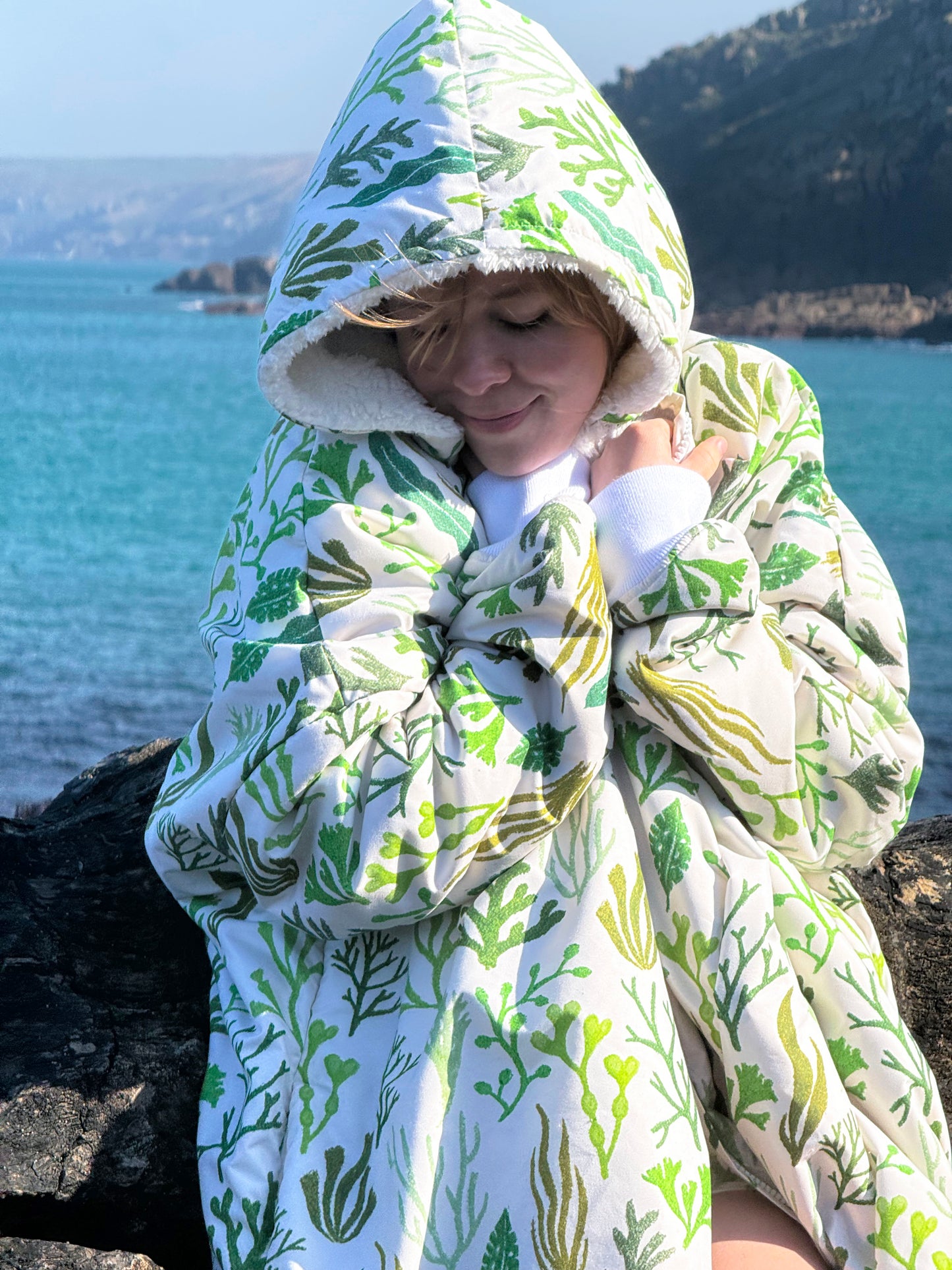 Waterproof Changing Robe - Seaweed