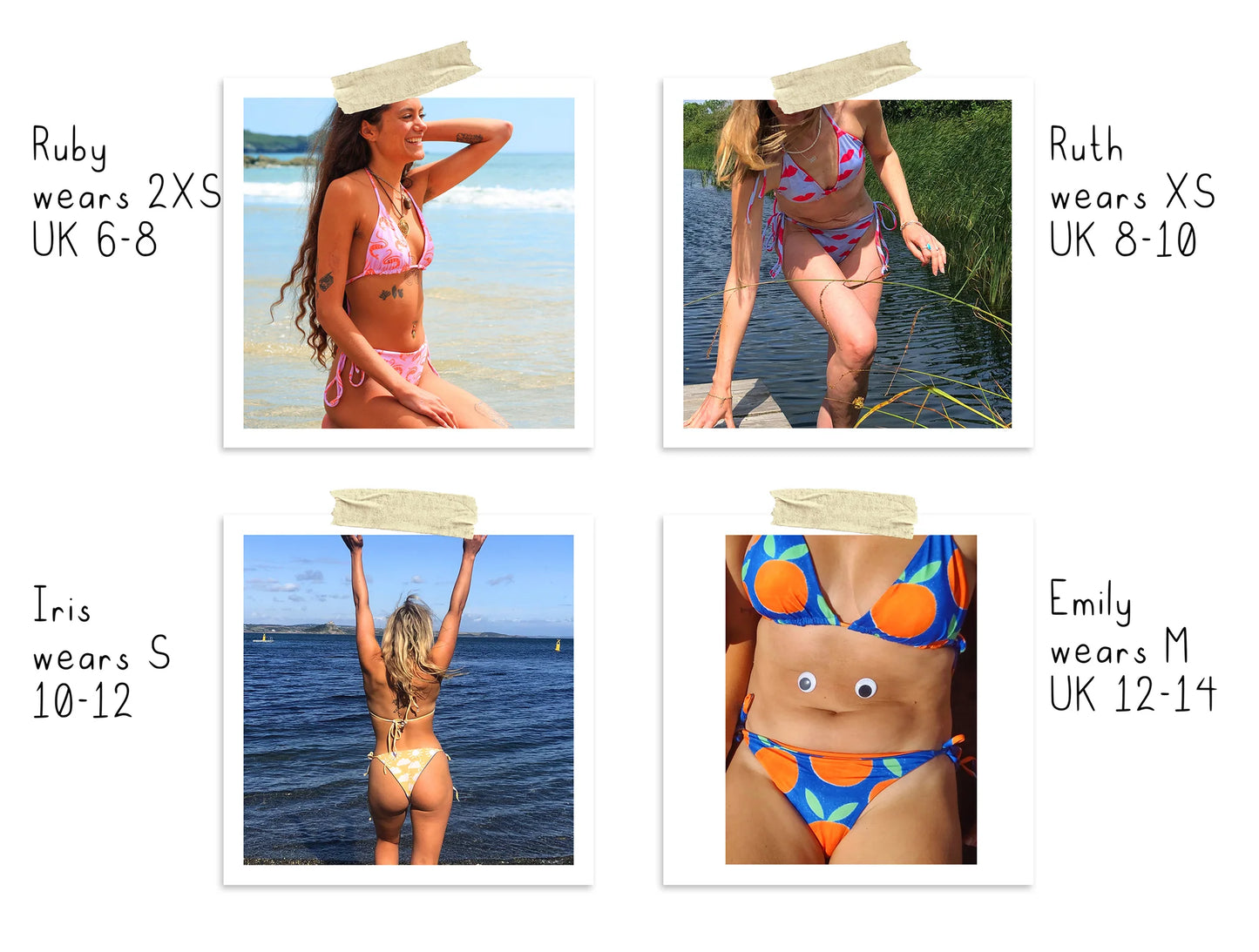 ♻️ Moons recycled string bikini top