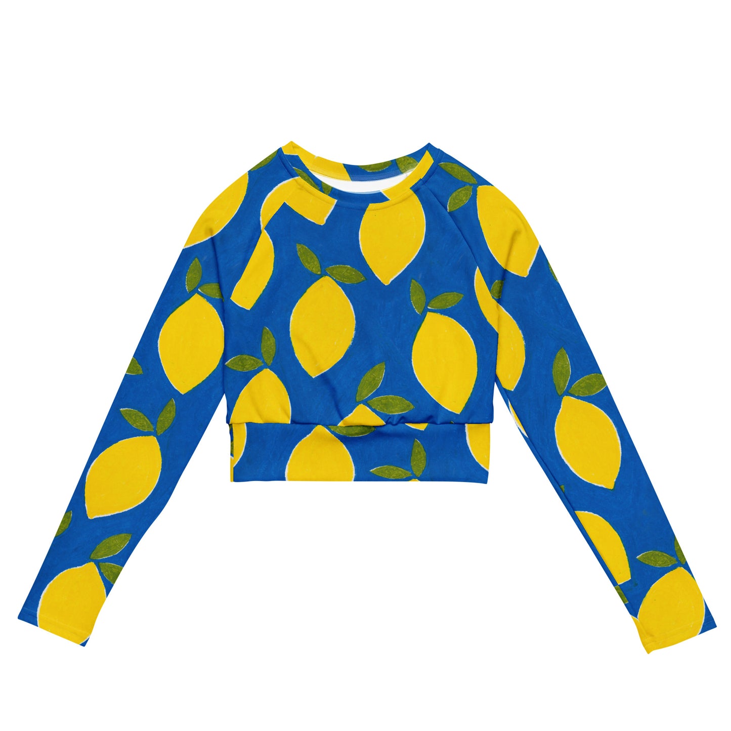♻️ Lemons Recycled long-sleeve crop top