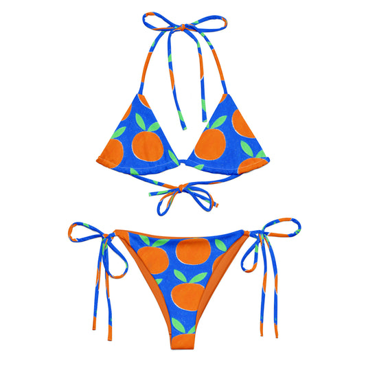 ♻️ Oranges Recycled String Bikini