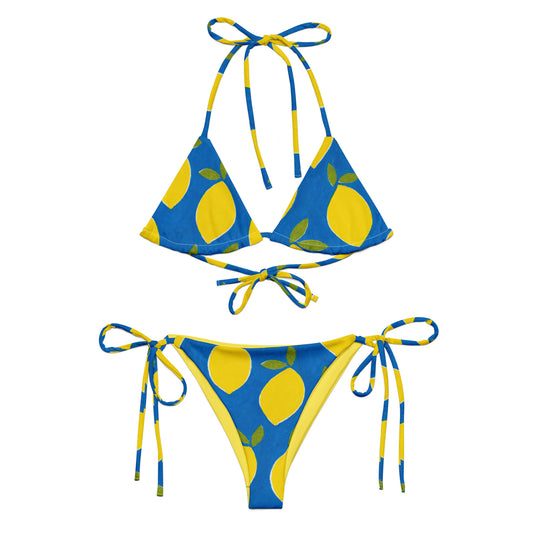 ♻️ Lemons recycled string bikini