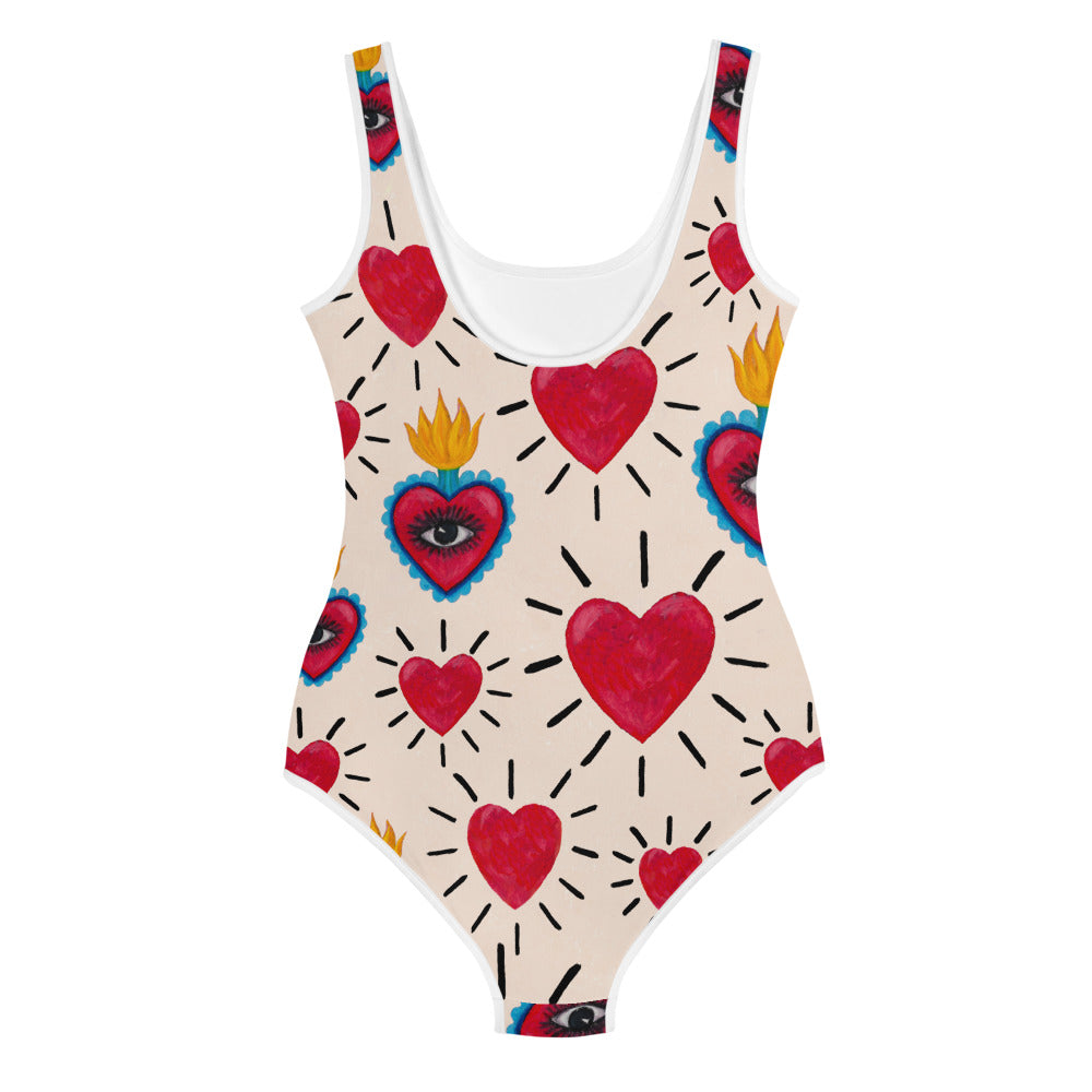 Hearts Mini Mor Swimsuit 8yrs+ Youth Swimsuit