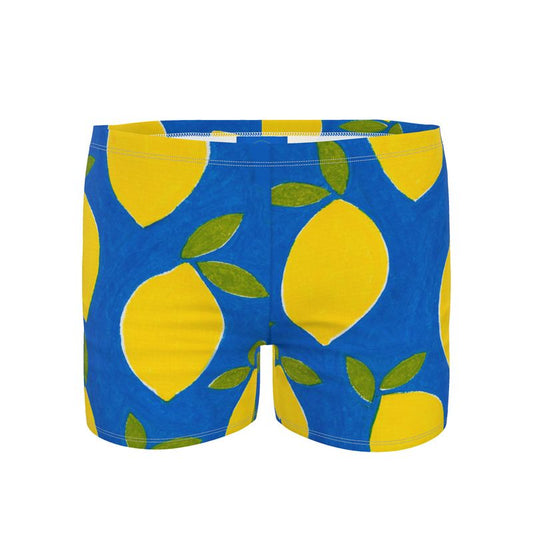 Lemons Men's Fitted Swimming Trunks