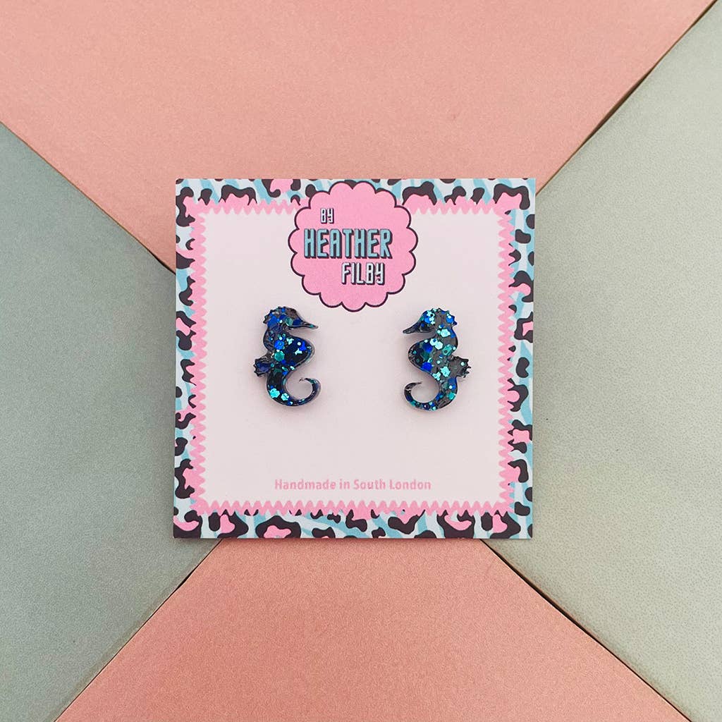Earrings - Seahorse Studs