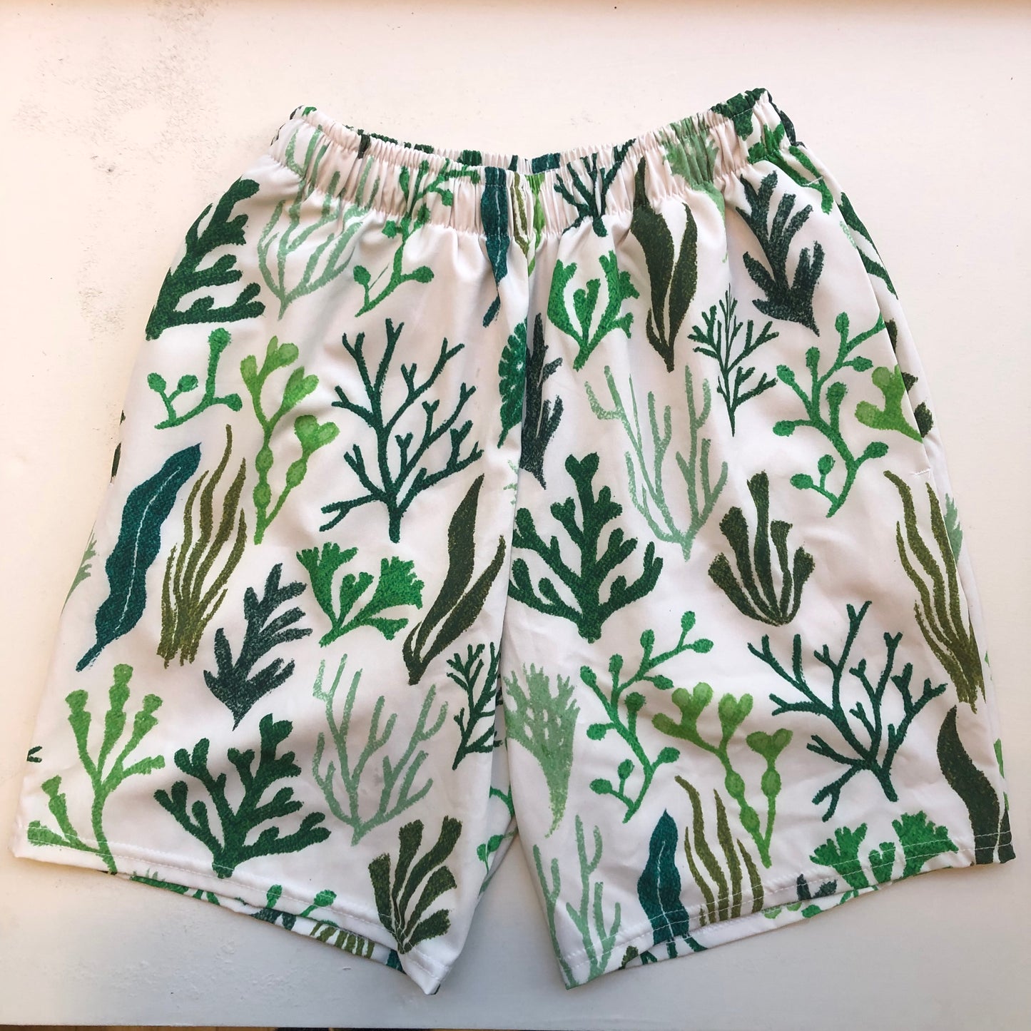 SALE - 'Seaweed' Men's Recycled Swim Shorts (XS)