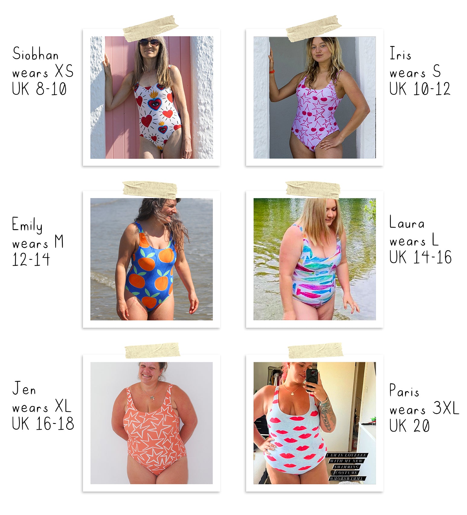 SeaMorgens Swimwear Size Guide