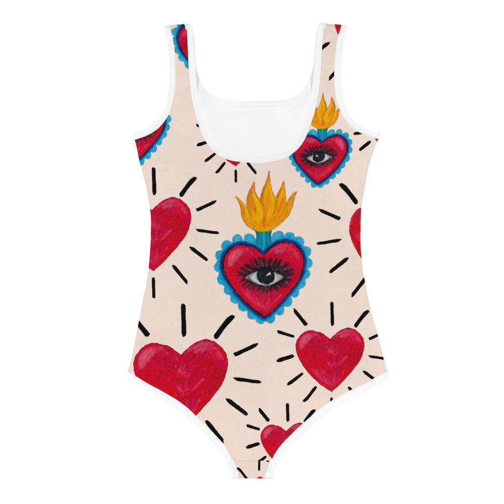 Hearts Mini Mor Swimsuit 2-7yrs Swimsuit