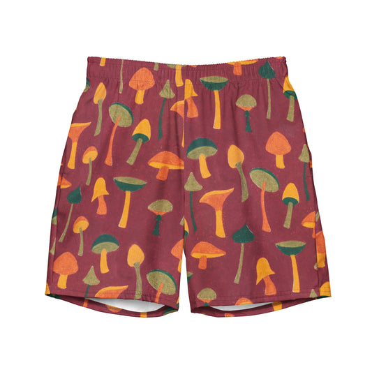 ♻️ Wild Mushrooms Men's swim trunks