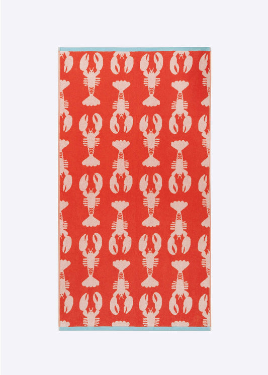 ANORAK - Lobster Organic Cotton Bath Towel