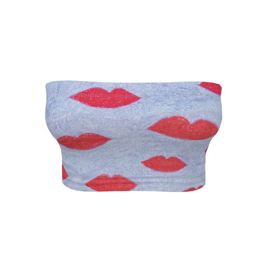 Hot Lips Bandeau Bikini Top