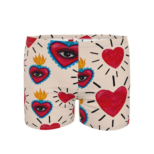 Hearts Men's fitted Swim Shorts