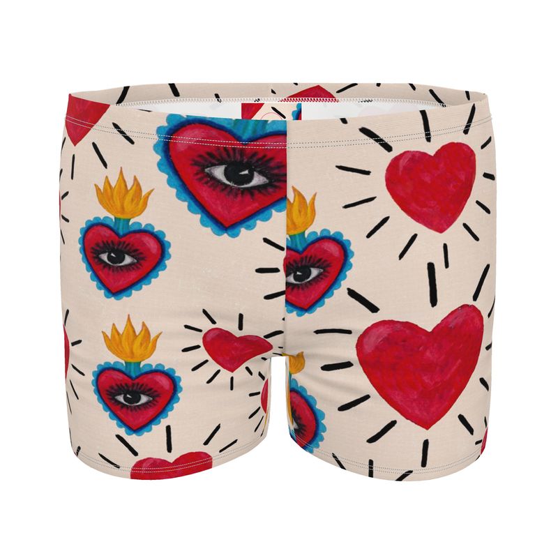 Hearts Men's fitted Swim Shorts