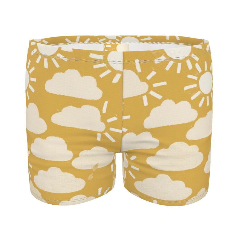 Yellow Weather Men's fitted Swim Shorts