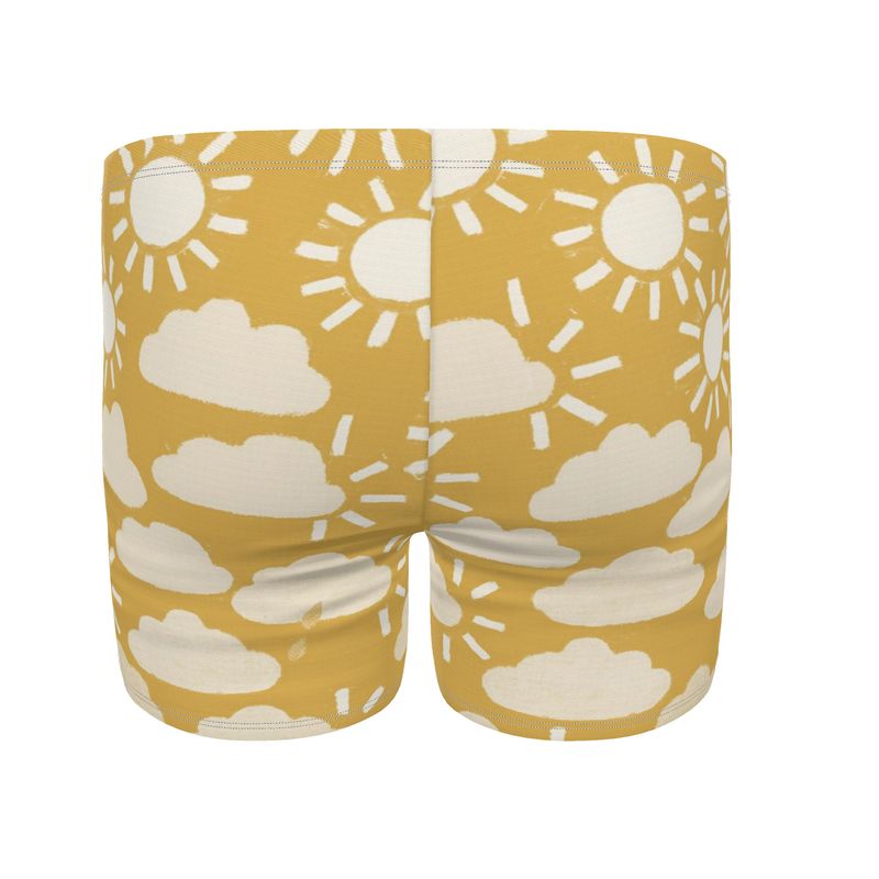 Yellow Weather Men's fitted Swim Shorts