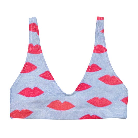 ♻️ Hot Lips Recycled Bikini Top