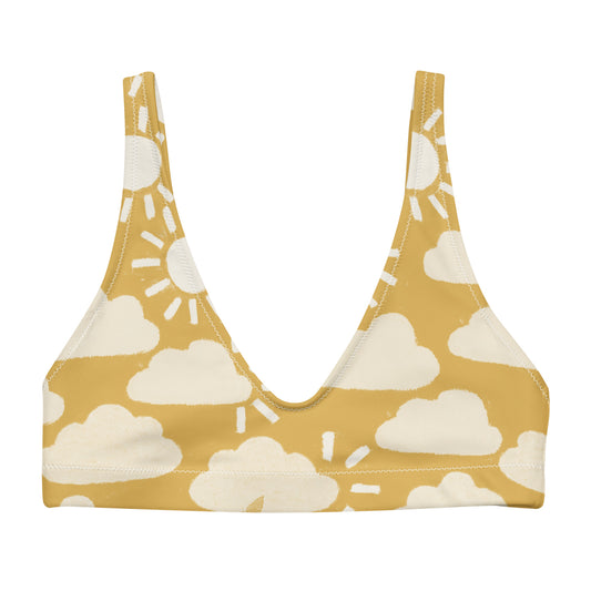 ♻️ Yellow weather Recycled bikini top