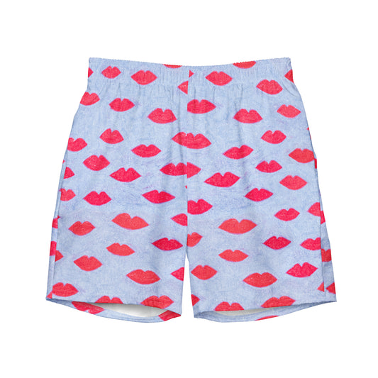 ♻️ Hot Lips Men's Recycled Swim Trunks